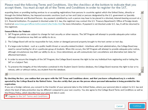 SAT考試注冊報名流程