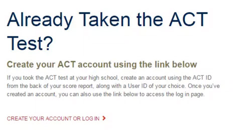 ACT考試報名流程