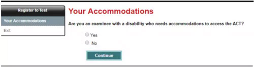 ACT考試報名流程