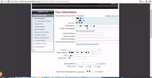 ACT考試報名流程