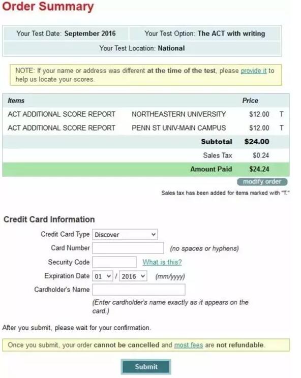 ACT考試送分流程 ACT考試送分流程