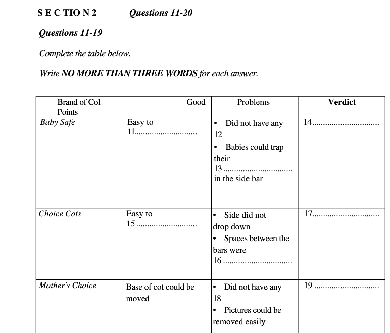 劍橋雅思5test1聽力文本題目