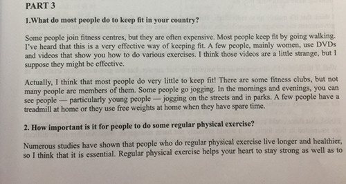 劍橋雅思6口語test2part3范文 劍橋雅思6口語test2part3范文