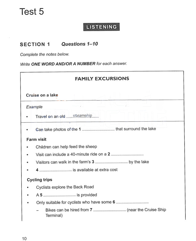 劍橋雅思12聽力題型 劍橋雅思12聽力題型