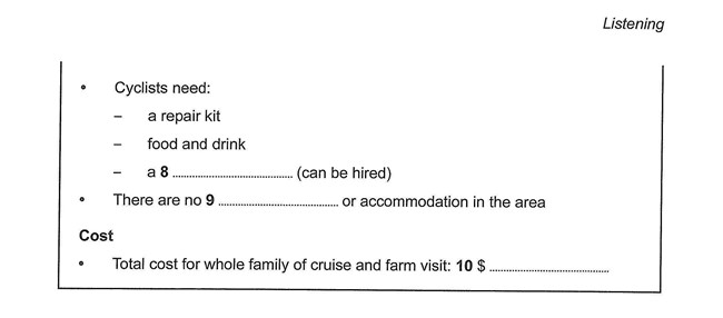 劍橋雅思12聽力題型 劍橋雅思12聽力題型