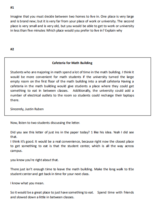 托福TPO口語(yǔ)